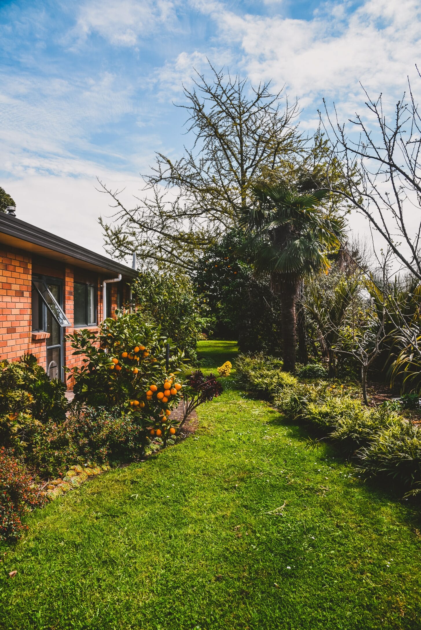 A well maintained garden indicating comfortable home