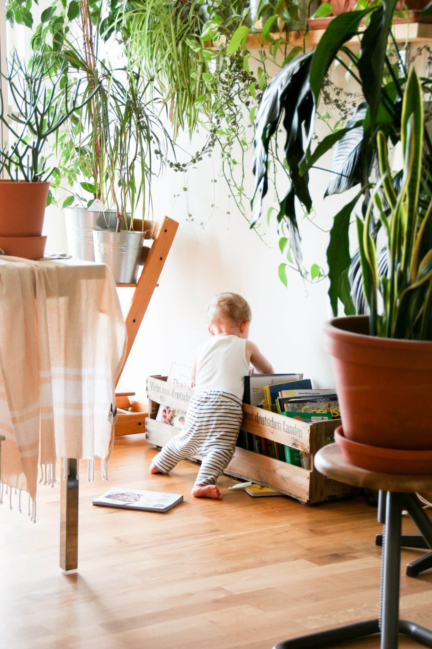 A kid playing in beautiful house indicating a comfort house after divorce