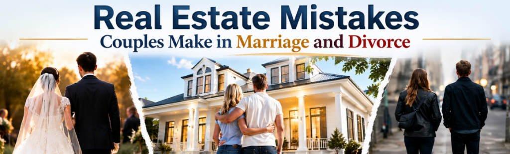 Real Estate Mistakes Couples Make in Marriage and Divorce