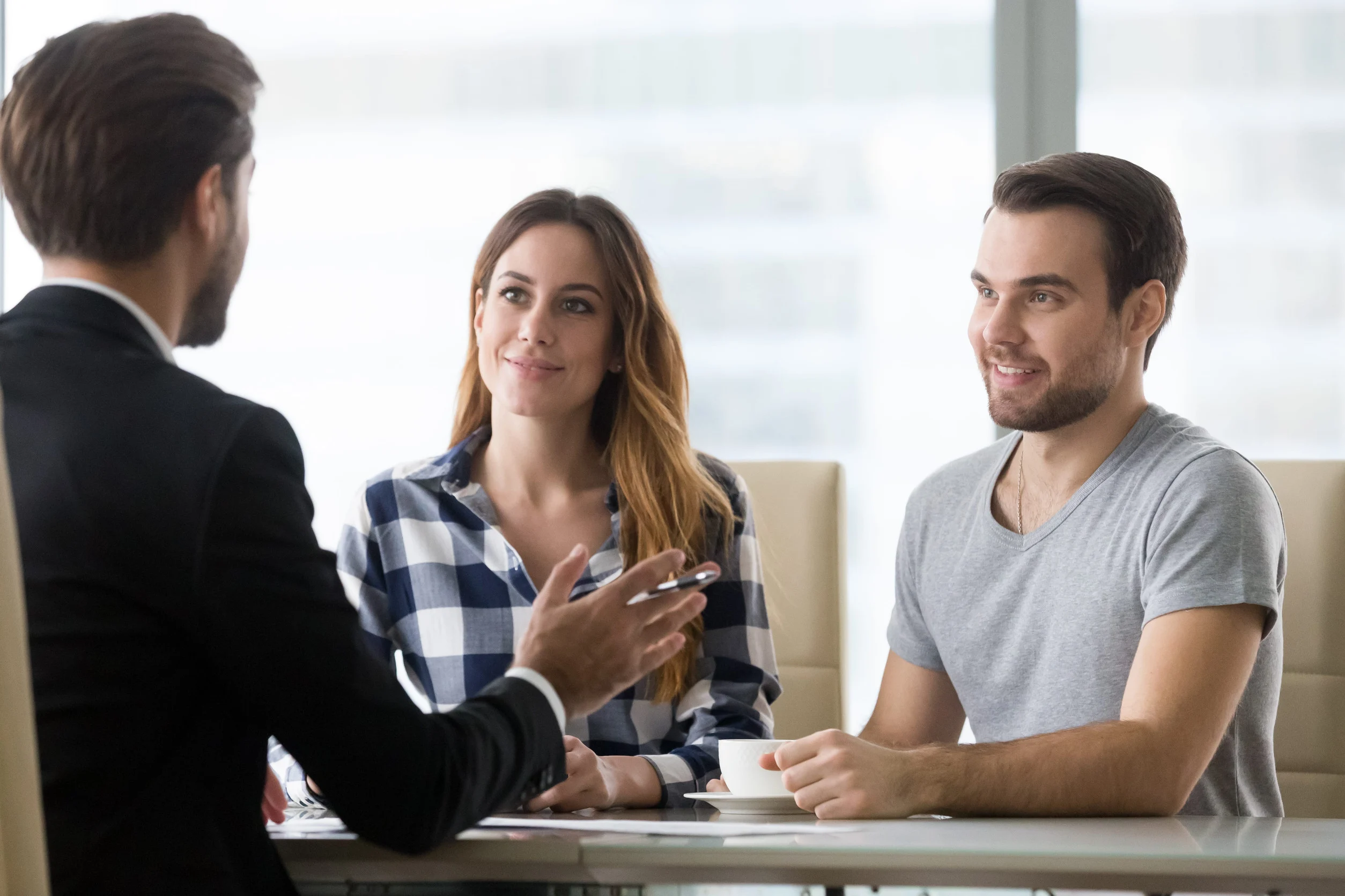 Family law attorney meeting with clients during a Legal Roadmap Session in Seattle